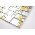 Sweden Style Apartment Bathroom Glass Aluminum Mosaic Tiles Price